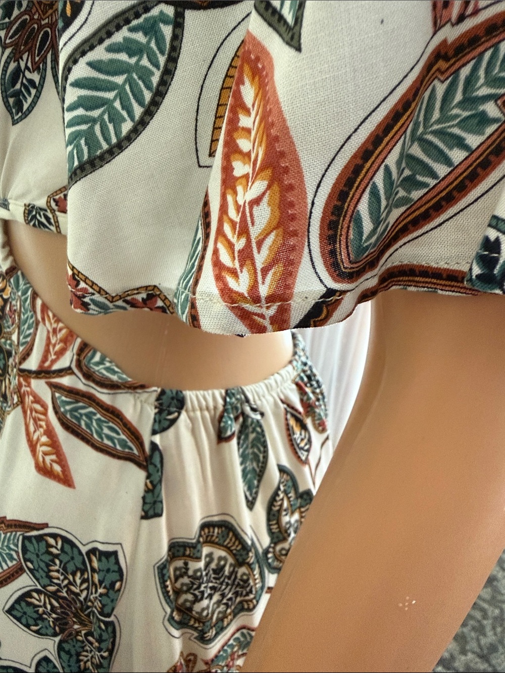 New Rust Tydustty Floral V-Neck High-Low Dress - Picture 17 of 17